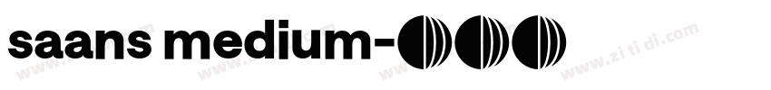 saans medium字体转换